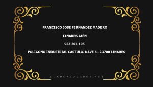 abogado Francisco Jose Fernandez Madero en la localidad de Linares