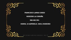 abogado Francisco Lamas Corzo en la localidad de Rodeiro