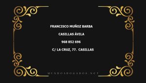 abogado Francisco Muñoz Barba en la localidad de Casillas