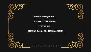 abogado Gemma Oms Queralt en la localidad de Alcanar