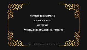 abogado Gerardo Torija Martin en la localidad de Torrijos