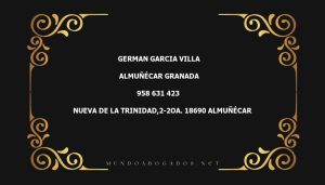 abogado German Garcia Villa en la localidad de Almuñécar