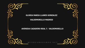 abogado Gloria Maria Llanes Gonzalez en la localidad de Valdemorillo