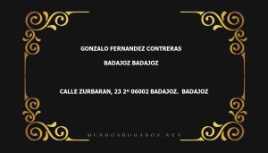 abogado Gonzalo Fernandez Contreras en la localidad de Badajoz