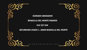 abogado Guirado Abogados en la localidad de Boadilla del Monte