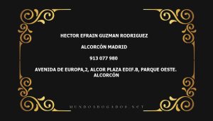 abogado Hector Efrain Guzman Rodriguez en la localidad de Alcorcón