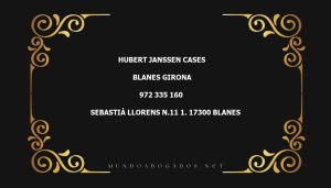 abogado Hubert Janssen Cases en la localidad de Blanes