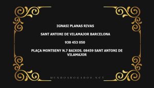 abogado Ignasi Planas Rivas en la localidad de Sant Antoni de Vilamajor