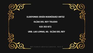 abogado Ildefonso Jesús Rodríguez Ortiz en la localidad de Olías del Rey