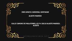 abogado Ines Amaya Cardenal Gortazar en la localidad de Algete