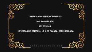 abogado Inmaculada Atencia Robledo en la localidad de Málaga