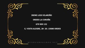 abogado Irene Lois Vilariño en la localidad de Ordes