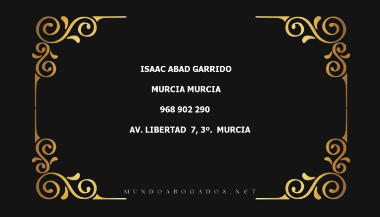 abogado Isaac Abad Garrido en la localidad de Murcia