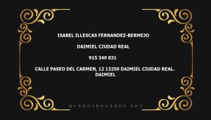 abogado Isabel Illescas Fernandez-Bermejo en la localidad de Daimiel