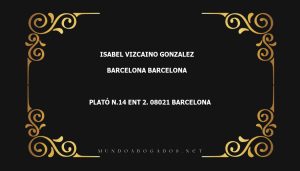 abogado Isabel Vizcaino Gonzalez en la localidad de Barcelona