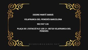 abogado Isidre Martí Sardà en la localidad de Vilafranca del Penedés