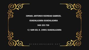 abogado Ismael Antonio Riendas Gabriel en la localidad de Guadalajara