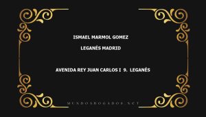 abogado Ismael Marmol Gomez en la localidad de Leganés