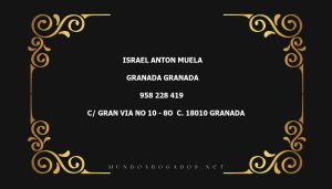 abogado Israel Anton Muela en la localidad de Granada