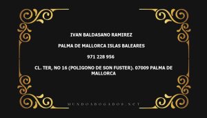 abogado Ivan Baldasano Ramirez en la localidad de Palma de Mallorca