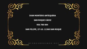 abogado Ivan Montero Antequera en la localidad de San Roque