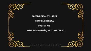 abogado Jacobo Casal Villares en la localidad de Cervo