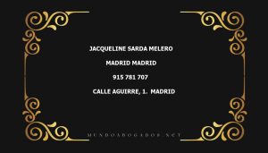 abogado Jacqueline Sarda Melero en la localidad de Madrid