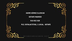 abogado Jaime Gómez Illescas en la localidad de Getafe