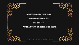 abogado Jaime Junquera Quintana en la localidad de Anes-Siero