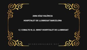 abogado Jana Díaz València en la localidad de Hospitalet de Llobregat