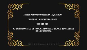 abogado Javier Alfonso Orellana Izquierdo en la localidad de Jerez de la Frontera