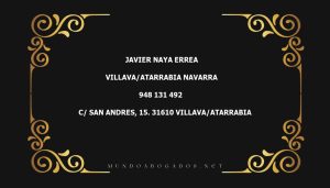 abogado Javier Naya Errea en la localidad de Villava/Atarrabia