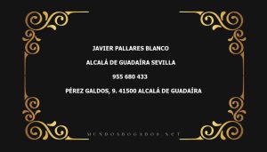 abogado Javier Pallares Blanco en la localidad de Alcalá de Guadaíra