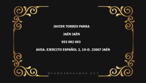 abogado Javier Torres Parra en la localidad de Jaén