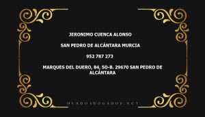 abogado Jeronimo Cuenca Alonso en la localidad de San Pedro de Alcántara