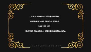 abogado Jesus Alonso Vaz-Romero en la localidad de Guadalajara