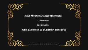 abogado Jesus Antonio Amarelo Fernandez en la localidad de Lugo