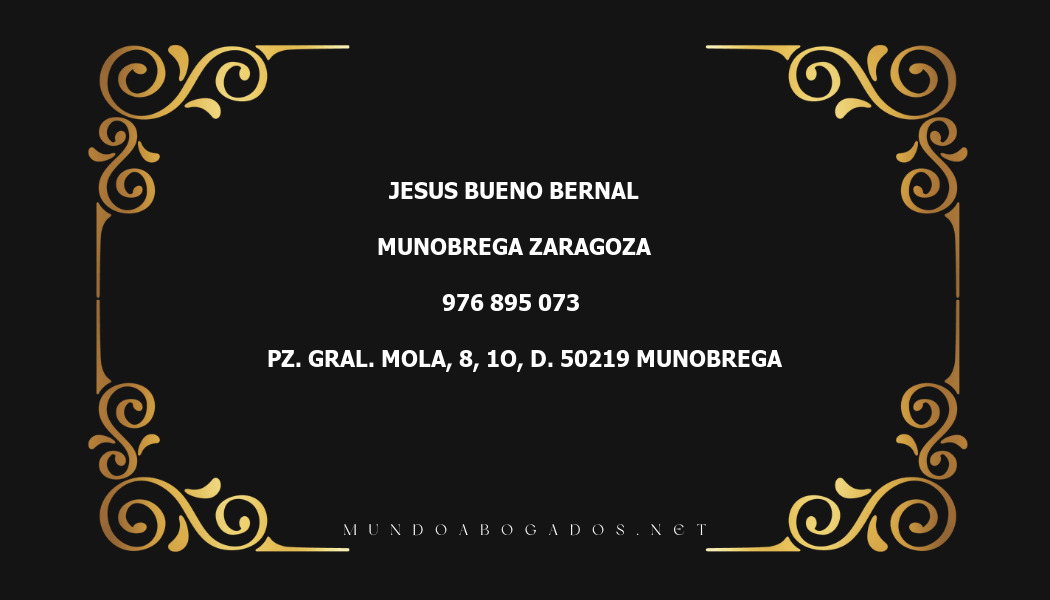 abogado Jesus Bueno Bernal en la localidad de Munobrega