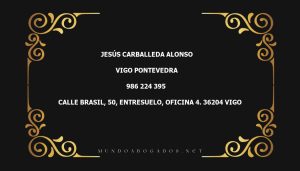 abogado Jesús Carballeda Alonso en la localidad de Vigo