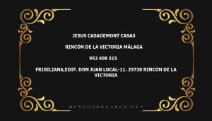 abogado Jesus Casademont Casas en la localidad de Rincón de la Victoria