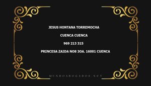 abogado Jesus Hontana Torremocha en la localidad de Cuenca