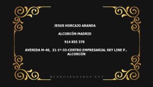 abogado Jesus Horcajo Aranda en la localidad de Alcorcón