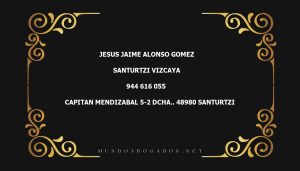 abogado Jesus Jaime Alonso Gomez en la localidad de Santurtzi