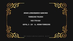 abogado Jesus Longobardo Sanchez en la localidad de Torrijos