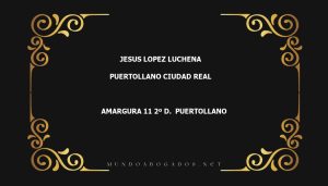 abogado Jesus Lopez Luchena en la localidad de Puertollano