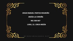 abogado Jesus Manuel Portos Mouriño en la localidad de Arzúa