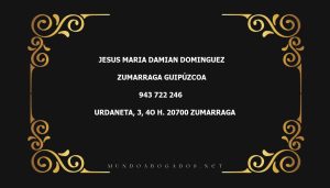 abogado Jesus Maria Damian Dominguez en la localidad de Zumarraga