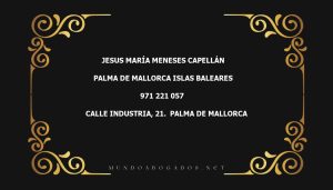 abogado Jesus María Meneses Capellán en la localidad de Palma de Mallorca