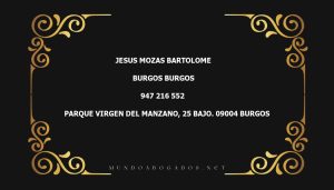 abogado Jesus Mozas Bartolome en la localidad de Burgos