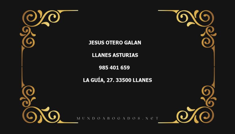 abogado Jesus Otero Galan en la localidad de Llanes